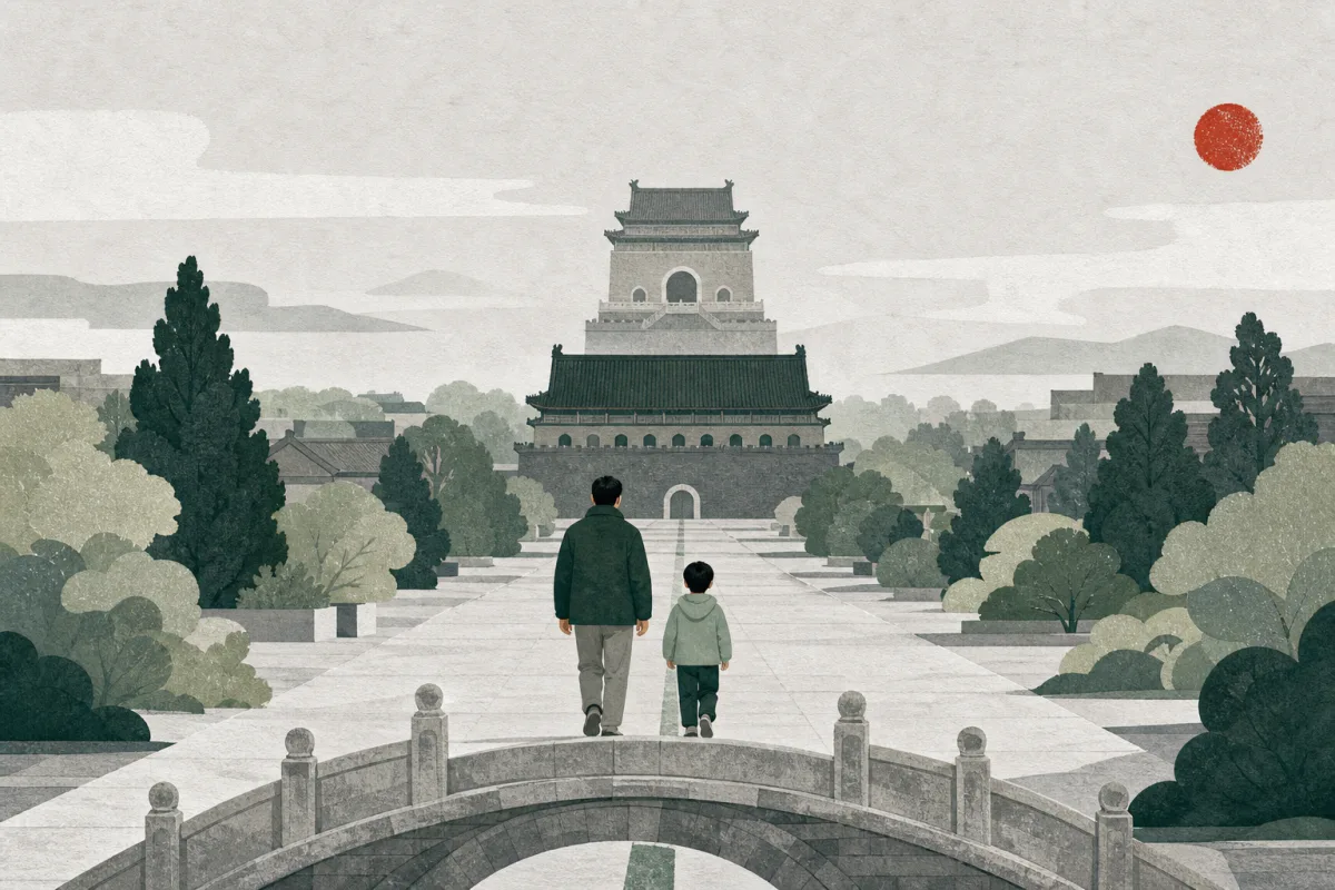 寻脉 AI 文化探险的北京中轴线亲子路线画面